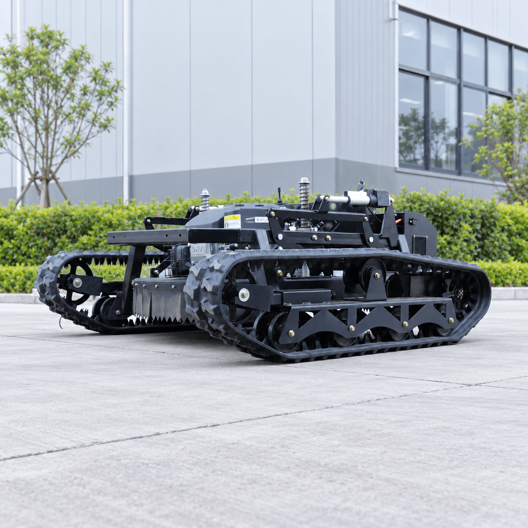 How Does a Tracked Remote Control Mower Handle Rough Terrain?